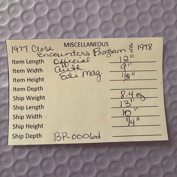 Vintage 1977 Close Encounters Program & 1978 Official Authorized Ed Magazine - Picture 12 of 12